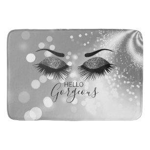 Tapis De Bain Bonjour magnifiques yeux de Parties scintillant ar