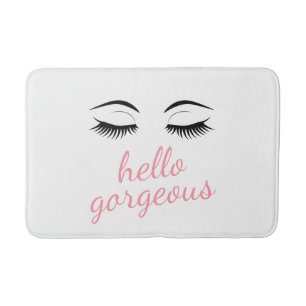 Tapis De Bain Bonsoir magnifique avec de jolies cils glamour