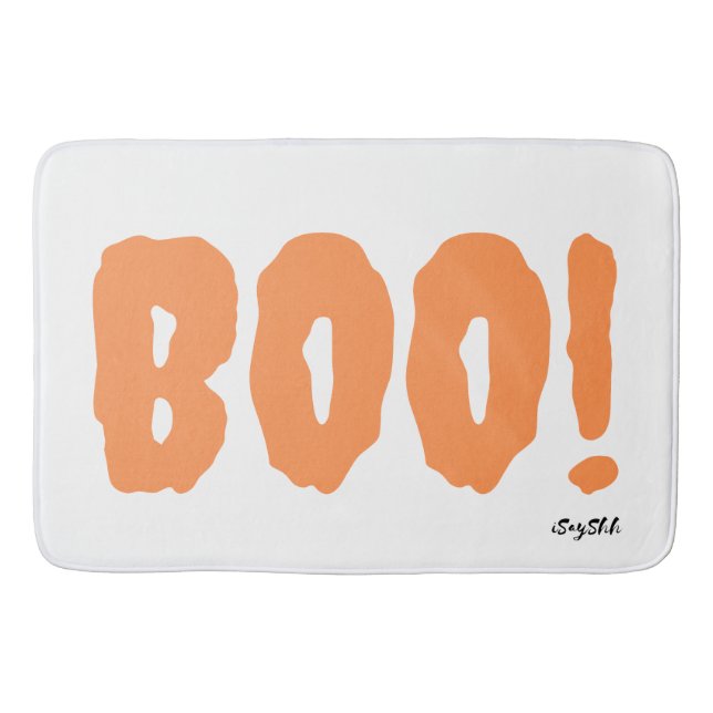Tapis De Bain boo, effrayant (Devant)