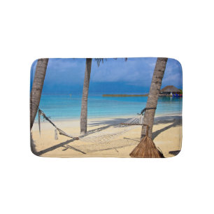 Tapis De Bain Bord de la mer accrochant d'hamac orienté tropica