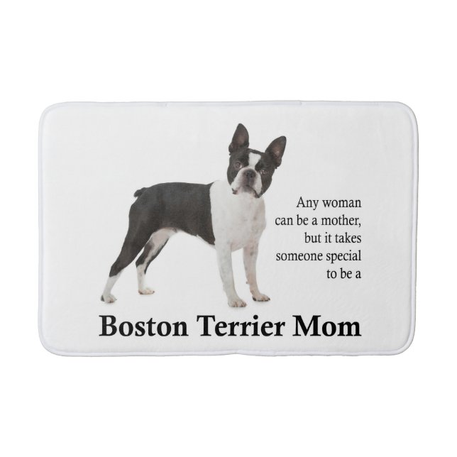 Tapis De Bain Boston Terrier Maman Bath Mat (Devant)
