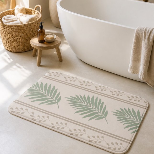 Tapis de bain botanique bohème (Créateur téléchargé)