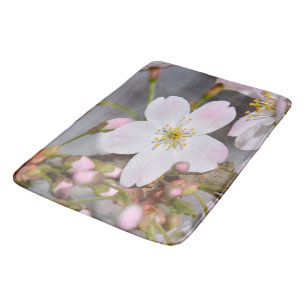 Tapis De Bain Boudin Cerisier Fleurs Douche Rideau