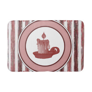 Tapis De Bain bougie de natte de bain à rayures