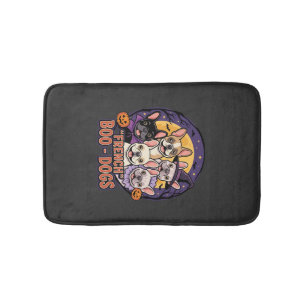 Tapis De Bain Bouledogue français Halloween Boo Dogs Vector