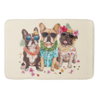 Bouledogues français hawaïens Lei de fleurs