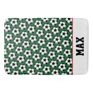 Tapis De Bain Boules de football Enfants NOM Sports Décor Amusan