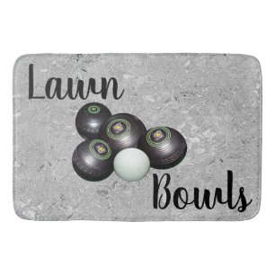 Tapis De Bain Boules De Pelouse Argent Et Jack, Mousse De Bain E