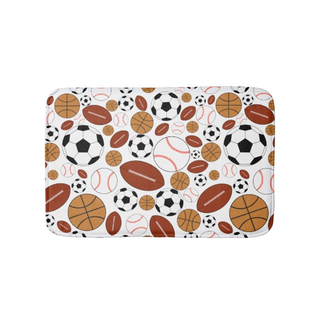 Tapis De Bain Boules dynamiques de sports d'amusement (Devant)