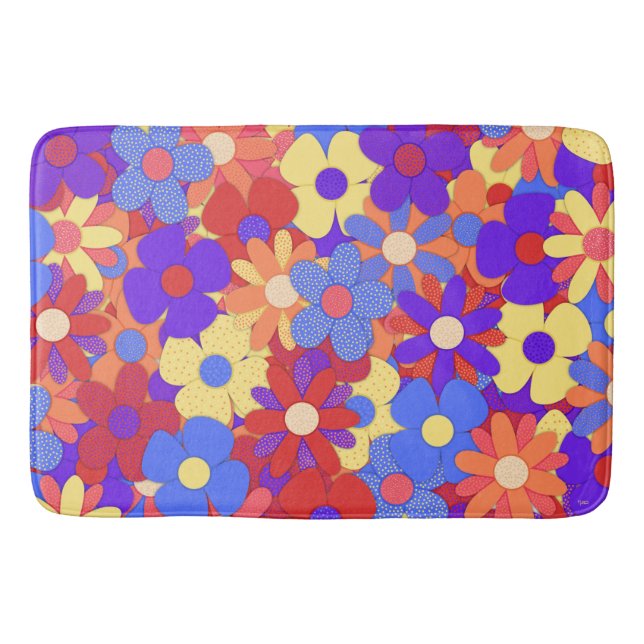 Tapis De Bain Bouquet bouillonnant Mat de bain (Devant)