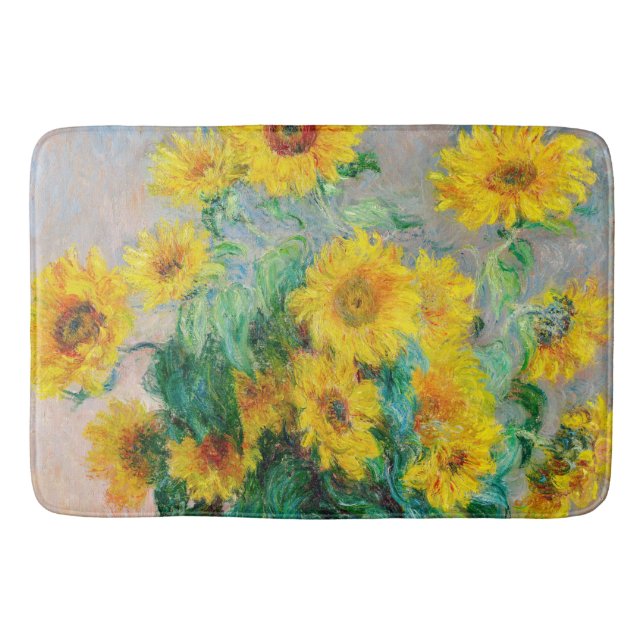 Tapis De Bain Bouquet de tournesols Claude Monet (Devant)