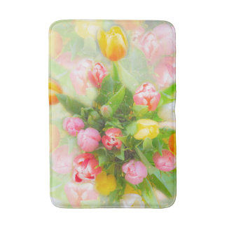 Tapis De Bain Bouquet de tulipe à l'aspect vintage - art floral