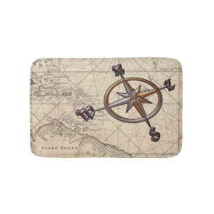 Tapis De Bain Boussole nautique