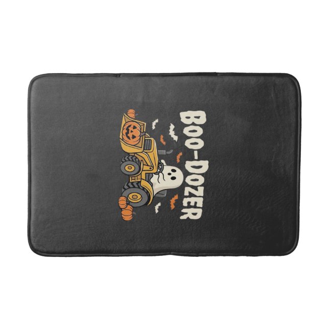 Tapis De Bain Bouteur fantôme de Halloween Boo-Dozer Conception_ (Devant)