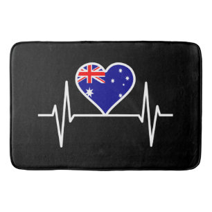 Tapis De Bain Bouton du drapeau australien