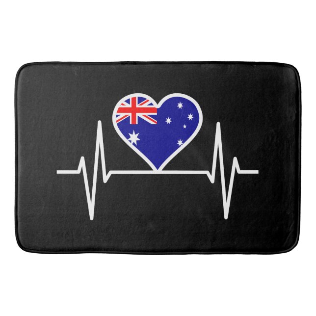 Tapis De Bain Bouton du drapeau australien (Devant)