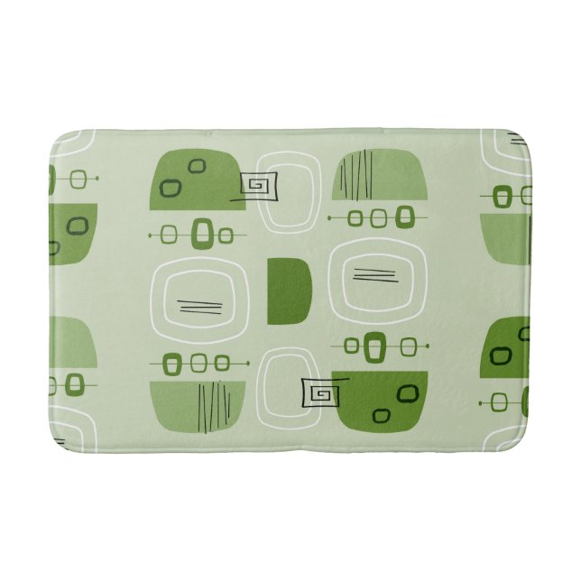 Tapis De Bain Bowles et pierres modernes du milieu du siècle Cha (Devant)