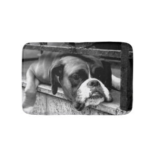 Tapis De Bain Boxer Dog On Windowsill bmcn