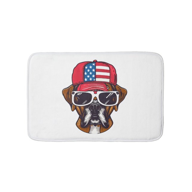 Tapis De Bain Boxer Dog USA (Devant)