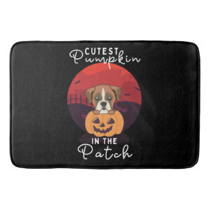 Tapis De Bain Boxer En Chiens Citrouilles Citrouille Cutest Dans