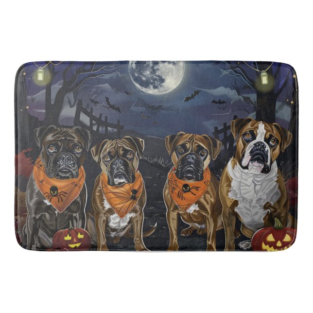 Tapis De Bain Boxer Halloween Épouvantable (Devant)