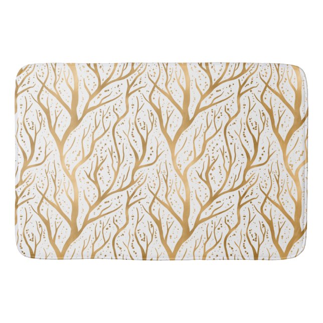Tapis De Bain Branches de l'arbre d'or - modifier la couleur arr (Devant)
