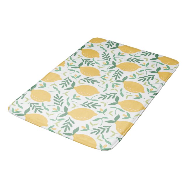Tapis De Bain Bright Country Farm Citron jaune Motif (Angle)