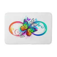 Bright infinity with rainbow butterfly