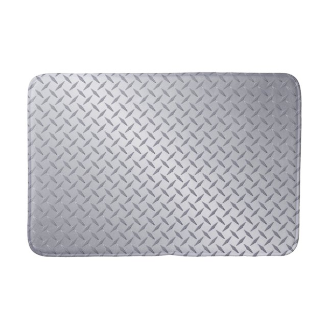 Tapis De Bain Bright Steel Diamate Plate Look (Devant)