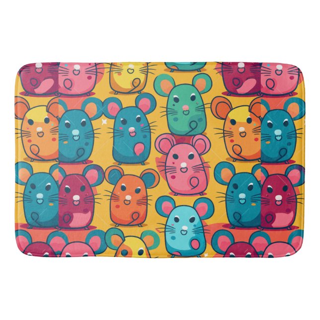 Tapis De Bain Brillant et charmant Rats pour enfants Envelopper  (Devant)