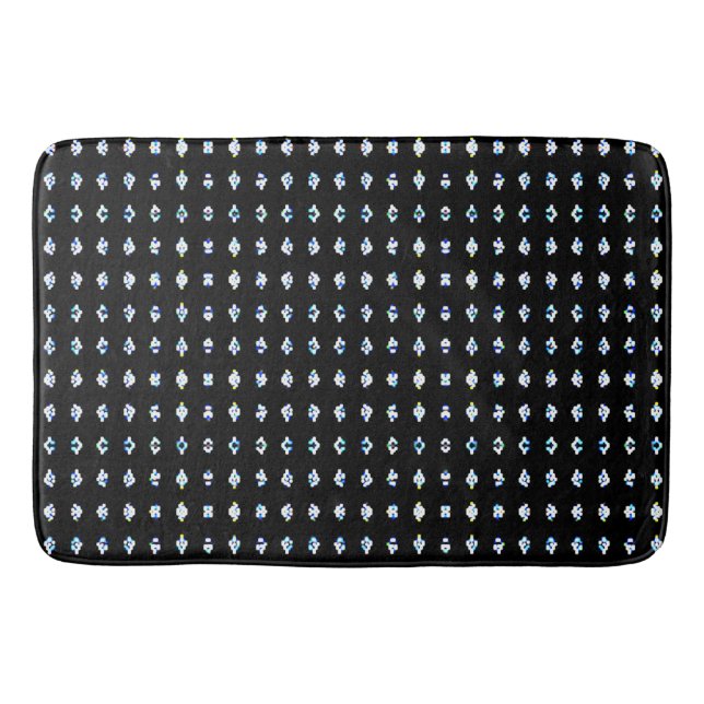 Tapis De Bain Brillant noir (Devant)