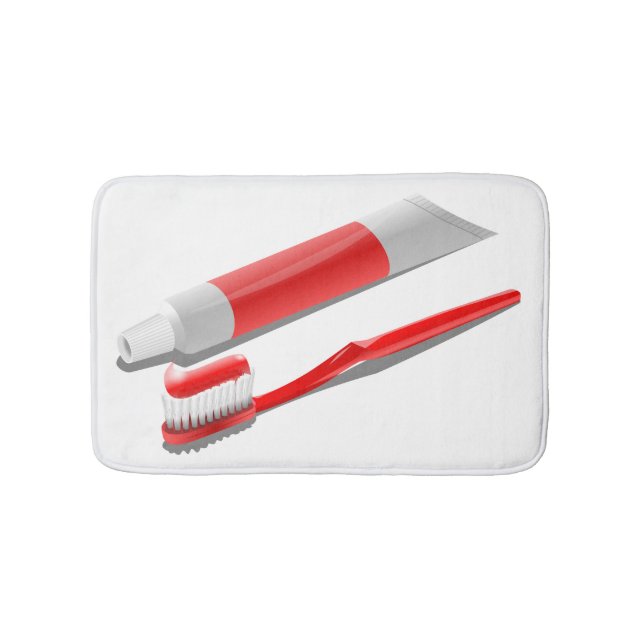 Tapis De Bain Brosse À Dents Et Presse-Dents (Devant)