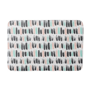 Tapis De Bain Brosses et motif de courses d'encre