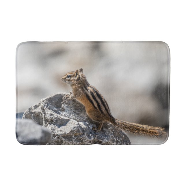 Tapis De Bain Brown Chipmunk Wildlife Photography (Devant)