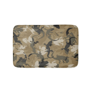 Tapis de bain Brown de Camouflage en reptile