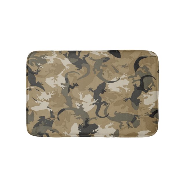 Tapis de bain Brown de Camouflage en reptile (Devant)