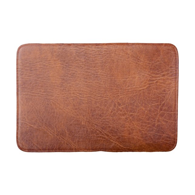 Tapis De Bain Brown leather (Devant)