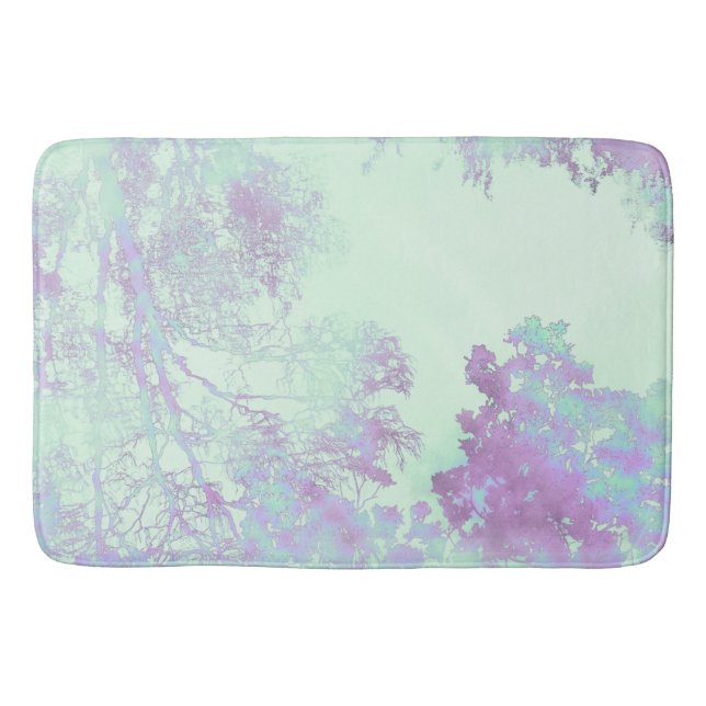 Tapis De Bain Brume de feuilles larges de lavande (Devant)