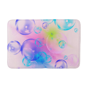 Tapis De Bain BUBBLES - Image Abstraite colorée de l'art fracta