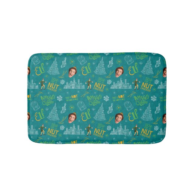 Tapis De Bain Buddy le Motif de devis Turquoise Elf (Devant)