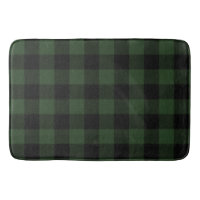 Buffalo Check Celtic Green and Black Carrés Plaid