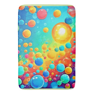 Tapis De Bain Bulles colorées Art flottant
