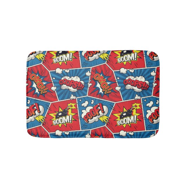 Tapis de bain Bulles de bande dessinée (Devant)