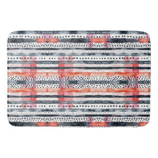 Tapis De Bain Bulles et lignes d'aquarelle