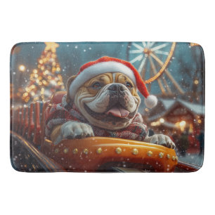 Tapis De Bain Bullmastiff Dog Roller Dessous de verre Noël