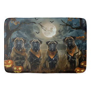 Tapis De Bain Bullmastiff Halloween Éffrayant