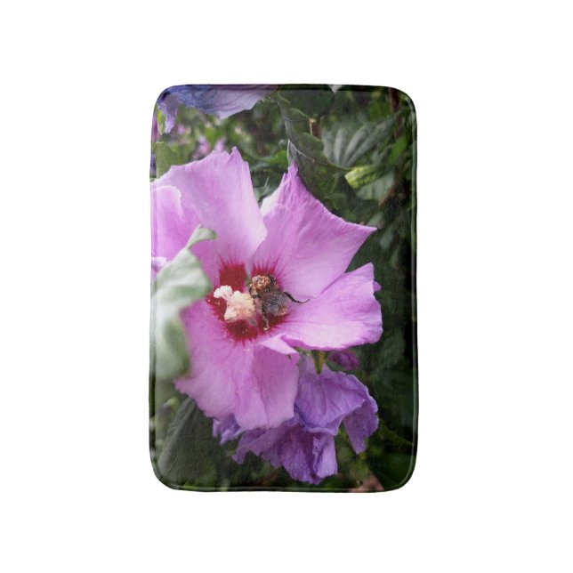 Tapis De Bain Bumblebebe sur la fleur d'Hibiscus (Devant (Vertical))