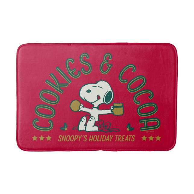 Tapis De Bain cacahuètes | Cookies et cacao Snoopy (Devant)