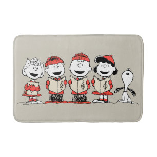 Tapis De Bain cacahuètes Joyeuse Chorale de Noël