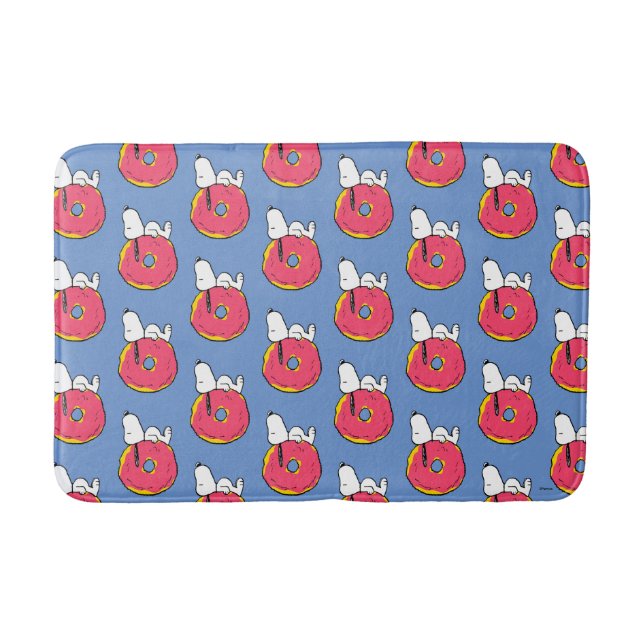 Tapis De Bain cacahuètes | Snoopy Donut rose (Devant)